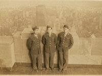 Picture taken atop Empire State Bldg. Kikuta, Kidani, Hiyane. (Courtesy of Joyce Walters)